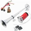 DHUILE Clacson d'aria Auto Corno Car Horn 150DB Tromba per camion Clacson per auto clacson tubo corno cromato zinco Dual tromba clacson con compressore per qualsiasi 12V barca camion furgoni ecc