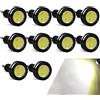 yifengshun 10PCS Luce Dell'occhio D'aquila Alta Potenza 23mm 9W Eagle Eye LED Per Luce Di Marcia Diurna Per Auto Moto Luci di Posizione DRL (Bianco)