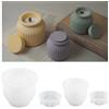 HNLMZ Stampi in Silicone per Resina,2 Pezzi Stampo in Silicone per Candele,Stampo in Resina da Colata DIY per Realizzare Candelieri, Vasi di Fiori