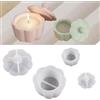 HNLMZ Portacandele Stampo 2 Pezzi Stampi in Silicone per Resina,Stampo in Resina da Colata DIY per i Lavori di Bricolage