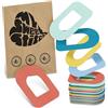 MySweetStitch - 25 x Omnipod cerotti sensore, Ringpatch Ø 95 x 72mm, cerotto impermeabile, traspirante, delicato sulla pelle, Pastello