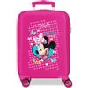 Disney Joumma Enjoy Minnie Valigia da cabina rosa 33 x 50 x 20 cm Rigida ABS Chiusura a combinazione laterale 28,4 L 2 kg 4 ruote doppie bagaglio a mano, Rosa, Valigia cabina