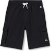 Champion Legacy Icons B - Ultralight Spring Terry Cargo Pantaloncini, Nero, 9-10 Anni Bambini e Ragazzi SS24