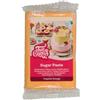 FunCakes Pasta di Zucchero Tropical Orange: facile da usare, liscia, flessibile, morbida e pieghevole, perfetta per decorare torte, halal, kosher e senza glutine. 250 gr