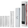 Gaocinys Serratura magnetica elettrica in metallo serratura elettronica 180 kg/350 libbre Forza di tenuta DC12V Modalità di sicurezza di guasto Tipo con staffa Z & L per porta in vetro/legno