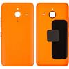 Riihoo Cover posteriore per batteria compatibile con Microsoft (Nokia) 640 XL Lumia Dual SIM (arancione, con pulsante laterale)