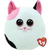 TY - Morbido Peluche Cuscino, Squishy Beanies, Gatto, Bianco e Nero, Muffin, Gattino con Occhioni Rosa Glitter, Ottima Idea Regalo per Grandi e Bambini, per Ogni Occasione, 33 cm, 39322