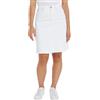 Tommy Hilfiger Gonna in Jeans Donna A-Line Skirt Corta, Bianco (Th Optic White), 36