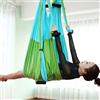 Ausla Amaca Yoga Aerea Anti-gravità, Sciarpa e Sedia Girevole per Yoga, Tessuto Resistente, Colore Blu Cielo e Verde Frutta