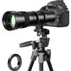 BENOISON Obiettivo EF per Canon - Teleobiettivo 420-800mm f/8.3 zoom manuale per Canon EOS Rebel T3 T3i T4i T5 T5i T6 T6i T6s T7 T7i T8i SL1 SL2 6D 7D 7D 60D 70D 77D 80D 5D II/III/IV SLR Obiettivi della