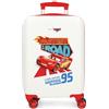 Disney Joumma Good Mood - Valigia da cabina bianca, 33 x 50 x 20 cm, 34 x 55 x 20 cm, rigida ABS, chiusura a combinazione laterale, 28,4 l, 2 kg, 4 ruote doppie bagaglio a mano, AUTO, Valigia 50