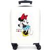 Disney Joumma Minnie Magic Valigia da cabina bianca 33 x 50 x 20 cm Rigida ABS Chiusura a combinazione laterale 28,4 L 2 kg 4 ruote doppie bagaglio a mano, bianco, Magic 50