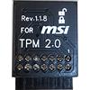 NUHFUFA Piattaforma affidabile del modulo di sicurezza di Pin LPC TPM2.0 di 14 per la parte di riparazione di MSI MS -4136-4462
