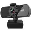 Transplant Webcam - 2020 Streaming 2K 25FPS Web Camera con Microfono, Copertura Privacy Integrata, Grandangolo di 110°, per conferenze desktop e laptop, riunioni, zoom, Skype, Facetime, Windows, Linux e macOS