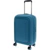 Mandarina Duck Logoduck + Trolley Cabin Exp P10SZV34, Luggage Suitcase Unisex - Adulto, Deep Lagoon, 35x55x23/26(LxHxW)