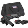 Sealey Kit smerigliatrice angolare senza spazzole serie SV20 Ø115mm 20V 4Ah - CP20VAGXKIT1