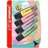 STABILO BOSS ORIGINAL Pastel - Evidenziatore - Pack da 4 - Giallo Banana/Rosa Antico/Glicine/Verde Menta