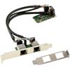 KALEA-INFORMATIQUE Scheda controller Mini PCI Express 2 PORTI LAN GIGABIT ethernet con due chipset Realtek RTL8111