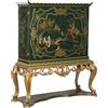 Mobile Bar Antico Stile Chinoiserie Legno Laccato Italia XX Secolo