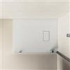 DEGHI Piatto doccia 90x80 cm ultraslim riducibile bianco effetto pietra - Rok