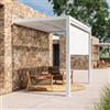 DEGHI Gazebo pergola con tetto a lamelle 3x2 m in alluminio bianco - Enea