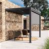 DEGHI Gazebo pergola con tetto a lamelle 3x2 m in alluminio antracite - Enea