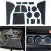 CDEFG Compatibile con Opel Corsa F 2020-2023 2024 2025 Tappetino Antiscivolo Antipolvere Antigraffio Tappetini in Gomma Portabicchieri per Interni Auto Corsa F Freno manuale Accessori (Blu)