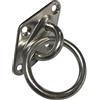 Arbo-Inox Piastra con occhiello e anello in acciaio inossidabile, 65 x 40 mm