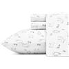 Eddie Bauer Animal Tracks - Set di lenzuola per letto matrimoniale, colore: grigio