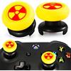 Playrealm FPS Thumbstick Grip Copri Levette Analogiche e Estensore Texture 3D Gomma da Cancellare Silicone Presa Copertina 2 Set per Xbox Series X/S & Xbox One Controller (Radiazioni Gialle)