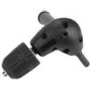 Jadeshay Mandrino Angolare 90° con Mandrino da 0,8-10 mm, Adattatore per Trapano con Estensione Curva in Acciaio, Strumento Elettrico