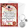 HOWAF Biglietto Laurea Biglietto Auguri Laurea Biglietti Laurea Biglietti Auguri Laurea Bigliettini Laurea Portachiavi Laurea Bomboniera Regali Laurea Regalo Laurea Donna Uomo Graduation Gift Card (A)