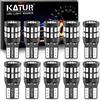 KATUR T10 W5W LED 194 168 2825 Lampadina Cuneo LED CANBUS Senza errori Super Luminoso Rosso Brillante 30x3014SMD 12-24V per Luci Car Dome Map Door Luce di cortesia per Targa (Versione aggiornata)