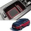 MEDZUK Console Centrale Auto Compatibile con Opel Mokka B | Mokka-e 2020-2024 2025 Scatola Bracciolo portaoggetti, Organizer Vassoio Accessori con Tappetino Antiscivolo (Rosso)