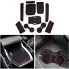 CDEFG Compatibile con Renault Austral/Espace VI 6 2023-2025 2026, Tappetino Antiscivolo Antipolvere Antigraffio Tappetini in Gomma Portabicchieri per Interni Auto Austral E-Tech 2025 Accessori (Rosso)