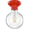 ledscom.de Plafoniera LED Elektra globo rosso porcellana incl. lampada E27 G125 bianco caldo 838lm