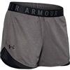 Under Armour Play Up Shorts 3.0, Pantaloncini, Donna, Grigio (Carbon Heather/Black-090 ), M