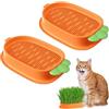 MEZOKUCEL Scatola Per Piantare Erba Per Gatti Vassoio Per Erba Per Gatti Vassoio Per La Germinazione Dei Semi Kit Coltivazione Erba Gatta Biologica Per Animali Domestici