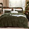 Set Biancheria Da Letto In Finta Pelliccia Chanasya - 3 Pezzi Grigio