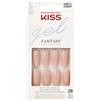 KISS Acrylic Gel French Press-On Nails Kit - Ab Fab - Unghie Finte Corte, Dual Form Gel Ricostruzione effetto Unghie, Kit con Colla per Unghie Finte Adesive, Corte e leggermente squadrate