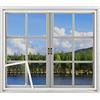 kegeles Zanzariera per finestre 70x130cm (27,5x51,1in) pieghevole, non richiede foratura, autoadesiva, adatta a tutti i tipi di finestre bianco