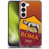 Head Case Designs Licenza Ufficiale AS Roma Gradiente Grafica Crest Custodia Cover in Morbido Gel Compatibile con Samsung Galaxy S23 5G