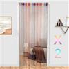 HYSENM 2 Tende 100 x 200 cm Tenda a Fili Glitterata Pannelli divisori per interni Tende per porta finestra Divisorio di Stanze Tenda zanzariera porta finestra, Multicolore