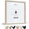 Heimlich® - Cornice - 25x25 cm, Legno di quercia - Piccola cornice quadrata con copertura in foglio di plastica - Solo esposizione da parete