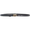 Pinko Love Berry H1 Belt Vitello Seta Cintura, Z99Q_Nero-Antique Gold, XS Donna