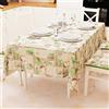 PETTI Artigiani Italiani - Tovaglia da Tavola, Tovaglia Cucina in Microfibra Antimacchia Disegno Cerchio Nero Oro X12 Posti (140x240 cm) 100% Made in Italy