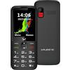 MAJESTIC SILENO 29 - Senior phone DUAL SIM, display 2,8" a colori, Wireless audio, fotocamera, torcia LED, tasto SOS, Base di ricarica, Nero