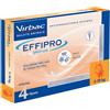VIRBAC Srl Effipro Spot-On Antiparassitario per Cani di Piccola Taglia da 2 kg a 10 kg 4 Pipette 67 mg - Trattamento per le infestazioni da pulci e zecche