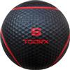 TOORX PROFESSIONAL LINE Palla Medica da 5 kg in Gomma PVC Diametro 22 cm - Grip Ergonomico Soffice al Tatto