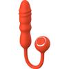 Chisa Novelties Chisa Kissen Glitz Vibration + Thrusting Dual Orgasm Vibrator Red